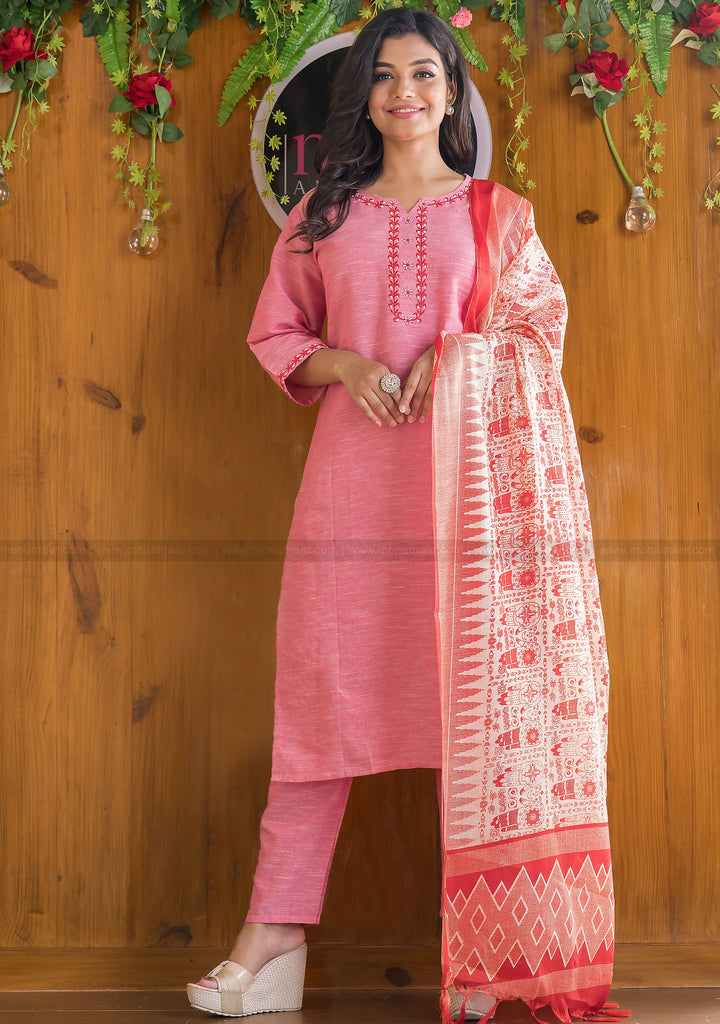 Luxury Pret Dyed Khadi Net Embroidered Kurti And Trouser ILP-22-160 2PC  |GulAhmed